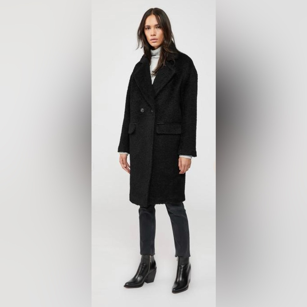 Mackage Eve Drop Shoulder Wool Coat Medium